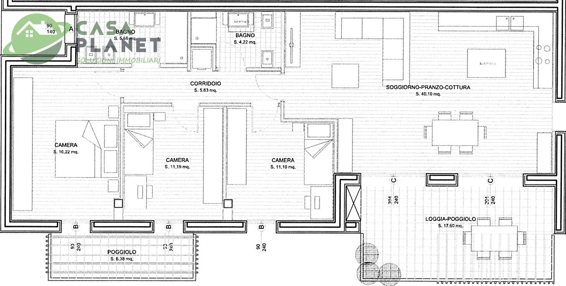 Foto 2 - Appartamento Barbiero, Mogliano Veneto - planimetria 1