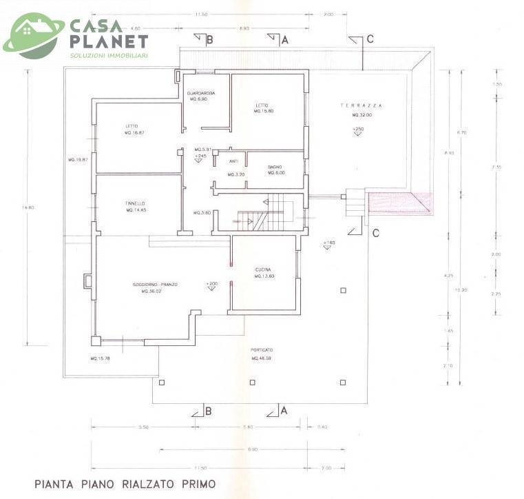 Foto 24 - Casa indipendente via Martiri di bel fiore, Mogliano Veneto - planimetria 1