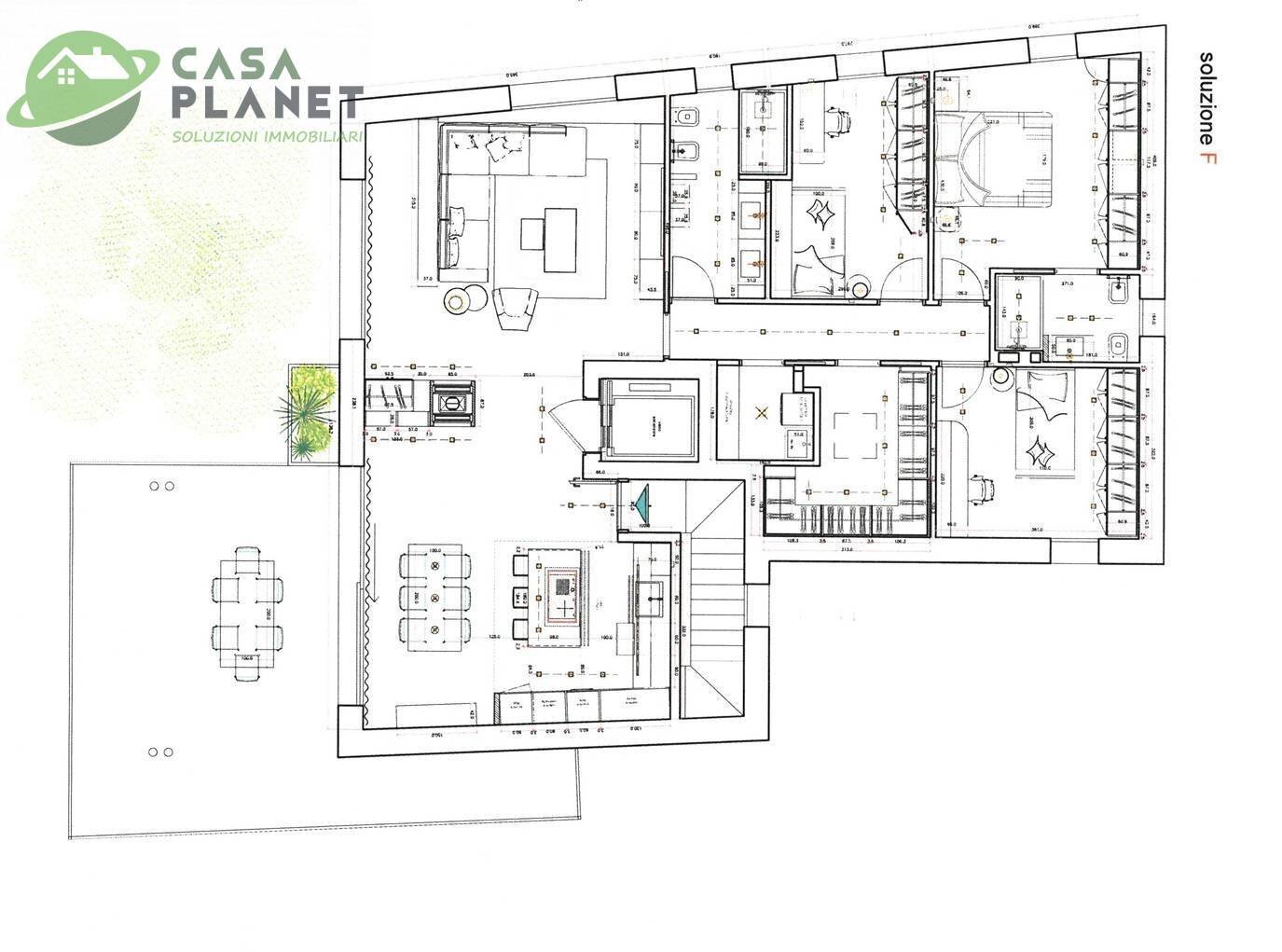 Foto 3 - Attico PIAZZA PIO X, Mogliano Veneto - planimetria 1