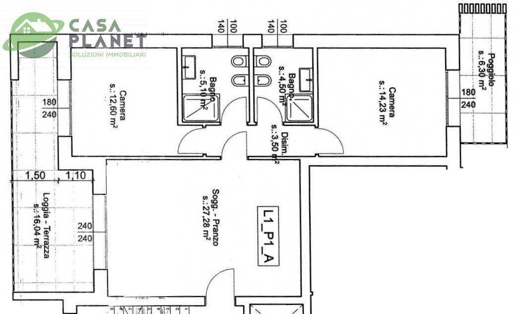 Foto 2 - Four-room apartment VIA CASONI, Mogliano Veneto - floor plans 1