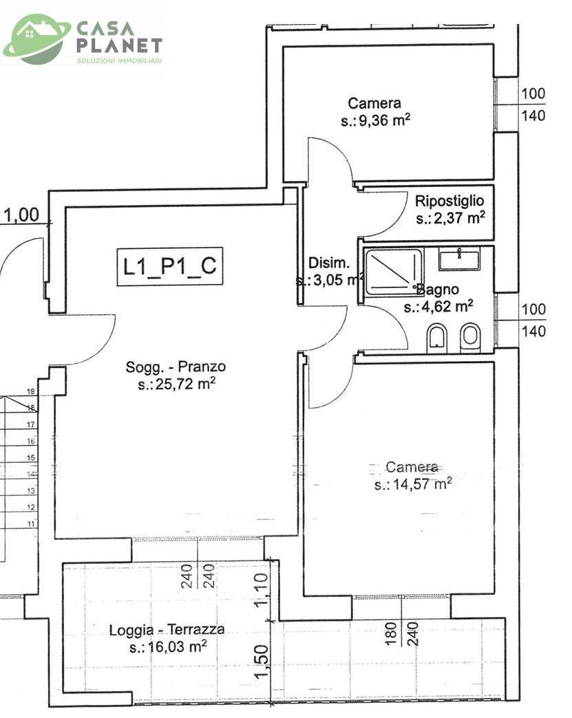 Foto 2 - Four-room apartment VIA CASONI, Mogliano Veneto - floor plans 1
