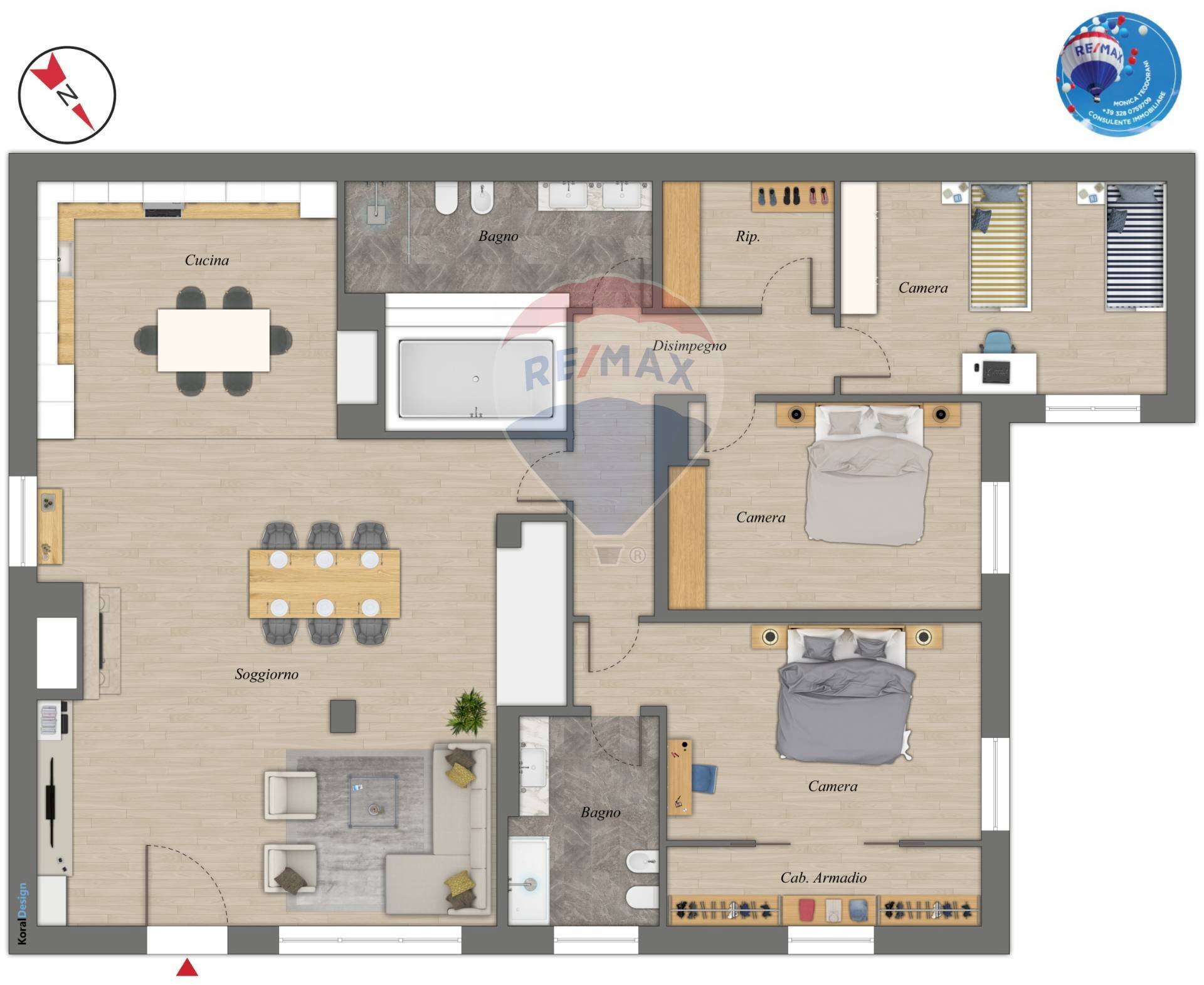 Foto 24 - Semi-detached house Via Santa Maria Del Campo
 
8b, Camogli - floor plans 1