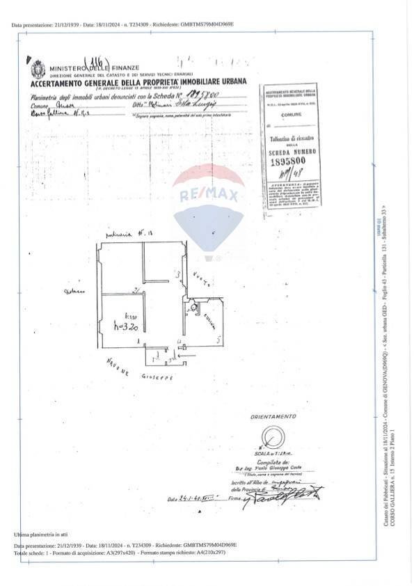 Foto 28 - Apartment Corso Galliera
 
15, Genova - floor plans 1