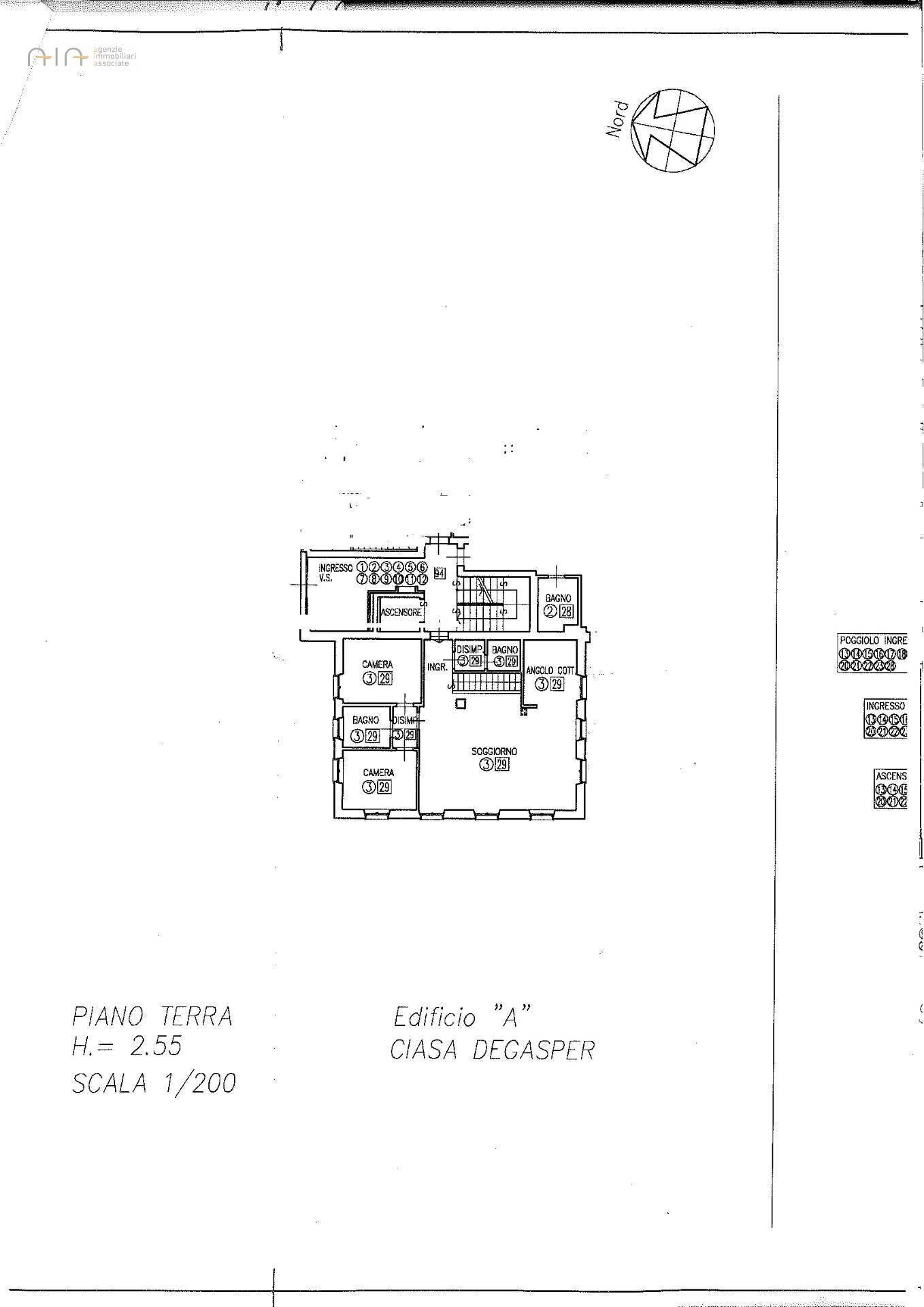 Foto 23 - Appartamento Via Delle Guide Alpine
 
27, Cortina d'Ampezzo - planimetria 1