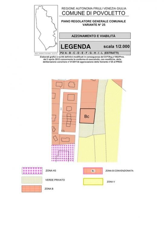 Foto 3 - Terreno edificabile Povoletto - planimetria 1
