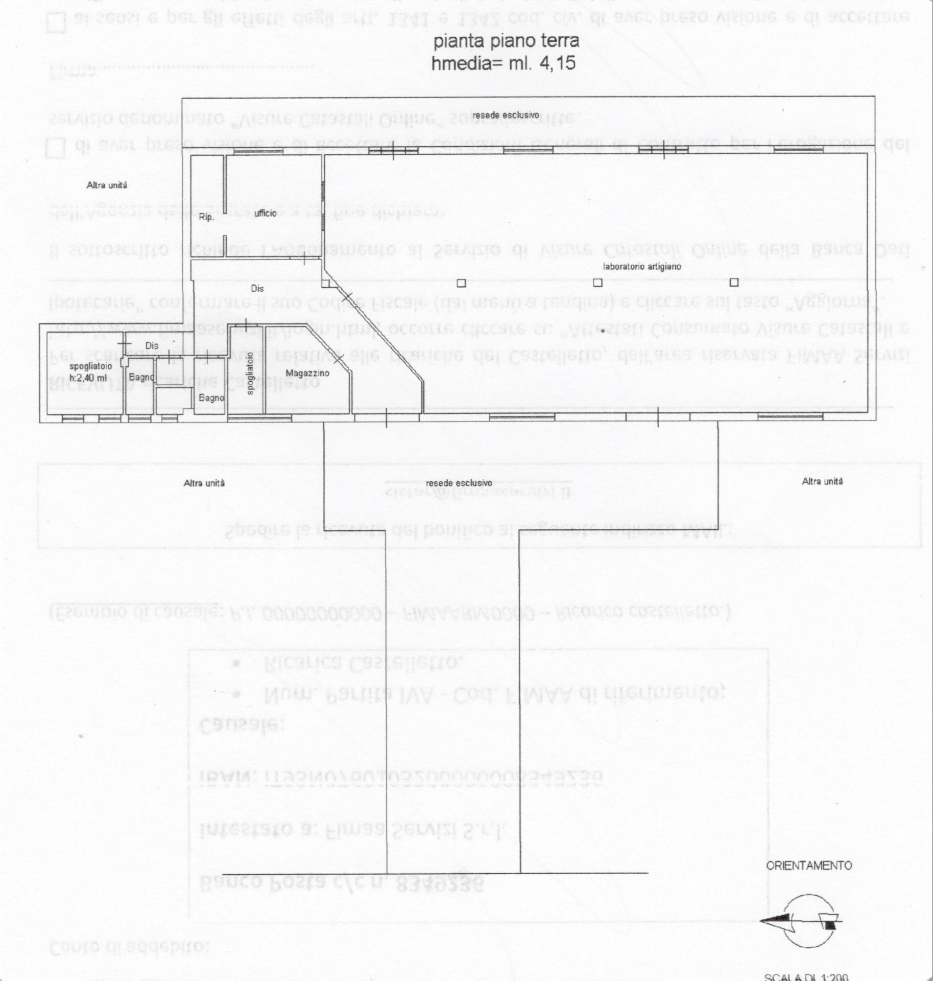 Foto 5 - Locale Commerciale via manzoni, Ponsacco - planimetria 1