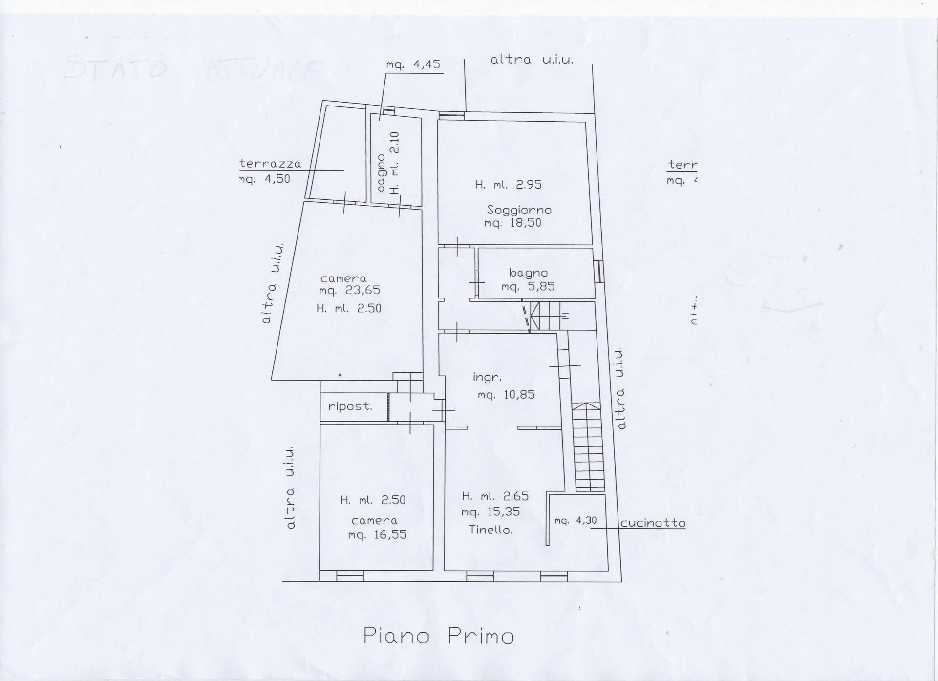 Foto 20 - Quadrilocale via del giardino, Palaia - planimetria 1