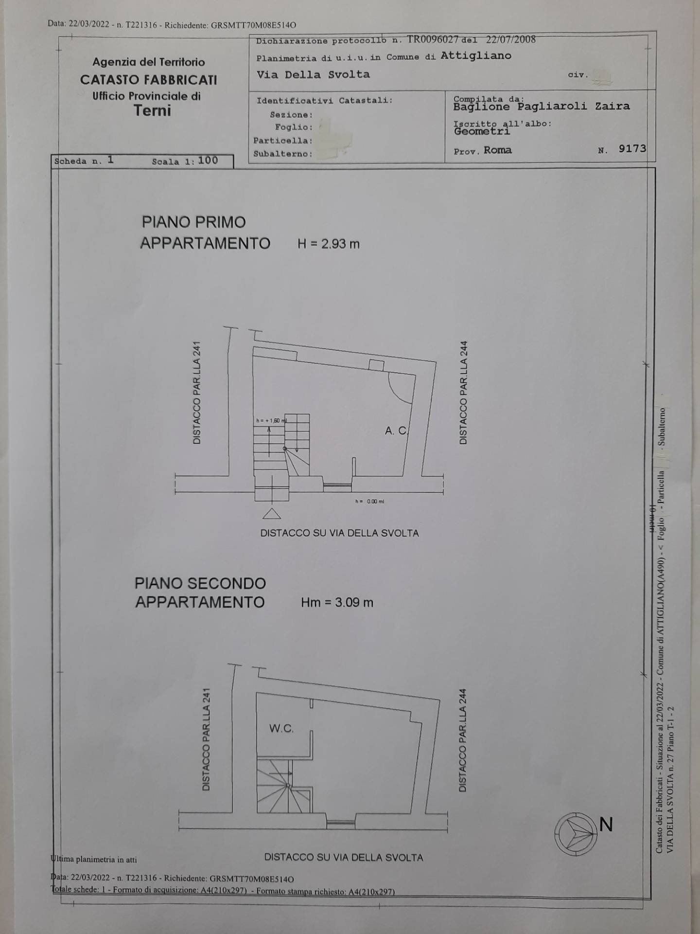 Foto 21 - Semi-detached house Via della Svolta, Attigliano - floor plans 1