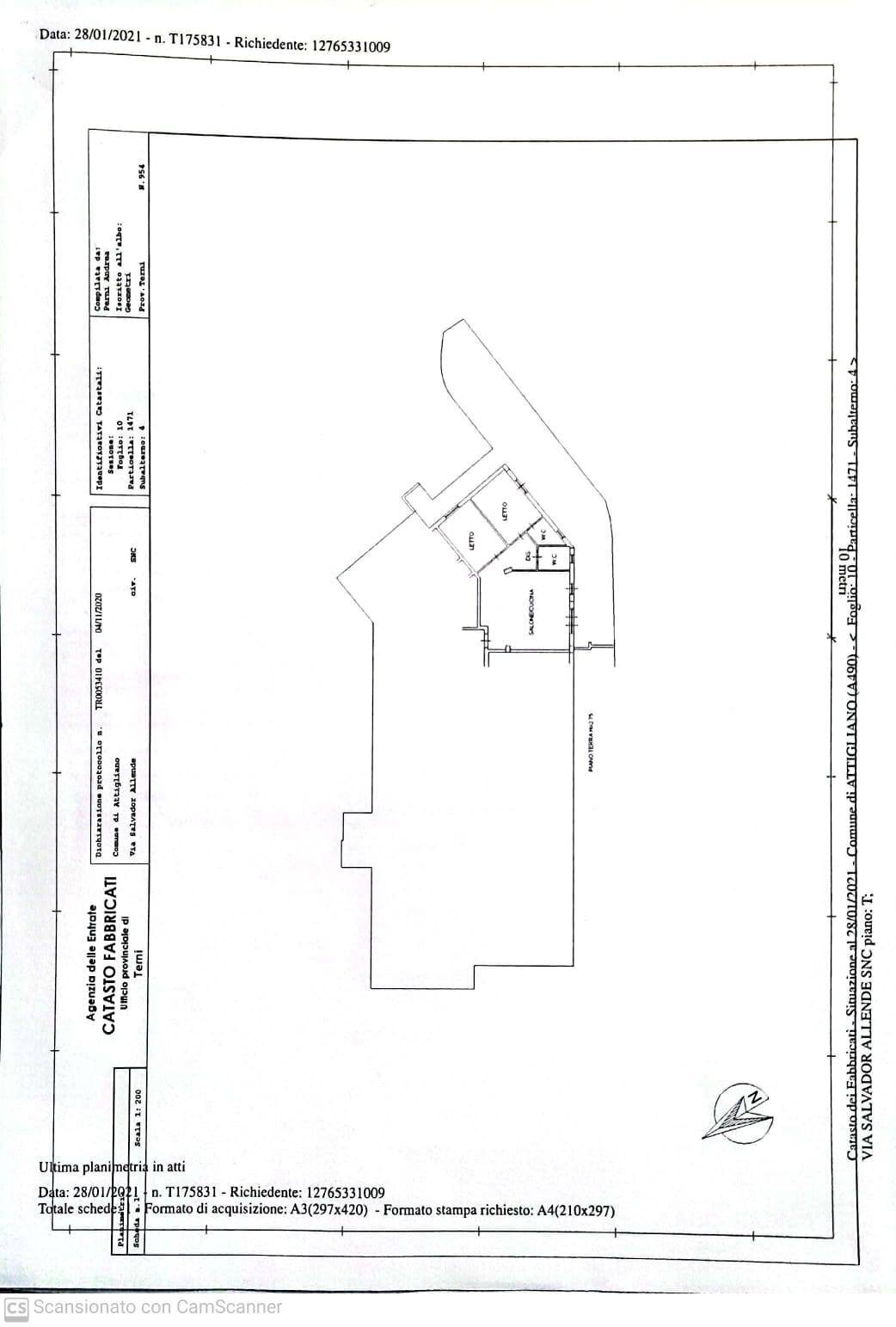 Foto 31 - Appartamento Via Cesare Battisti
 
34, Attigliano - planimetria 1