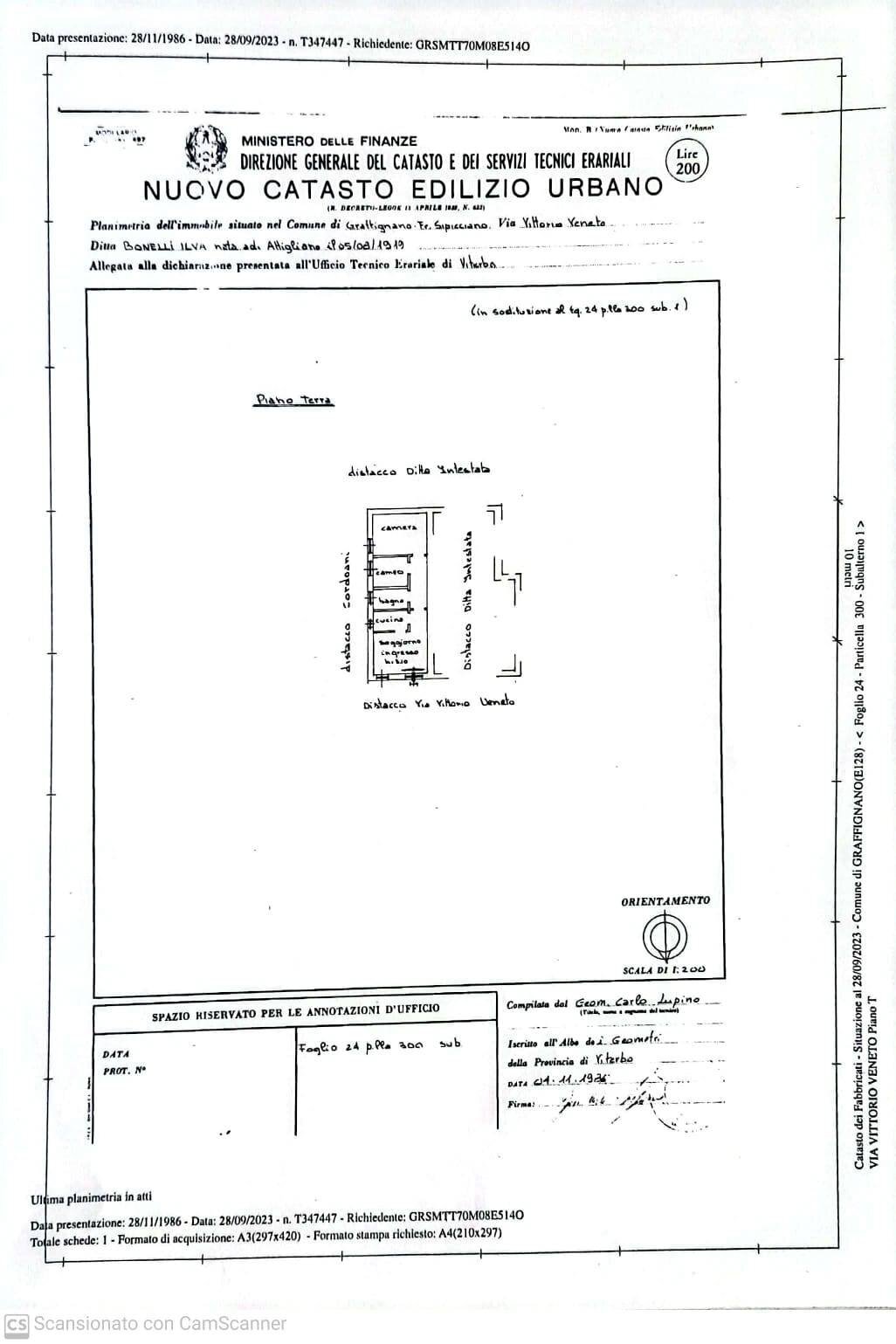 Foto 71 - Casa indipendente Sipicciano - Via Vittorio Veneto, Graffignano - planimetria 1