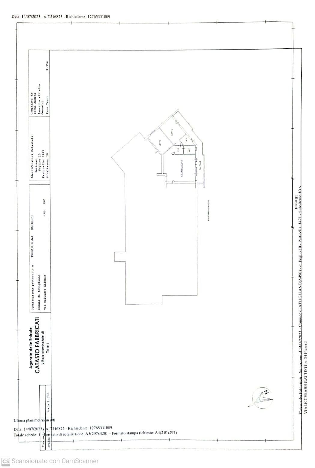 Foto 39 - Appartamento Via Salvador Allende
 
12, Attigliano - planimetria 1