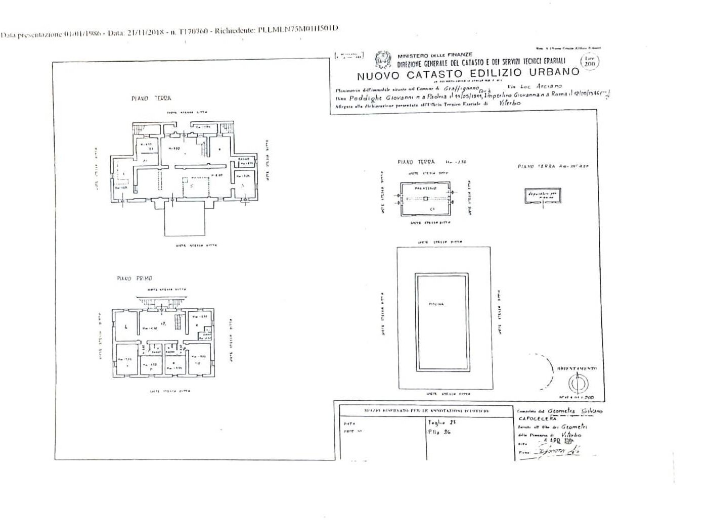 Foto 89 - Villa Sipicciano - Loc. Arciano, Graffignano - floor plans 1
