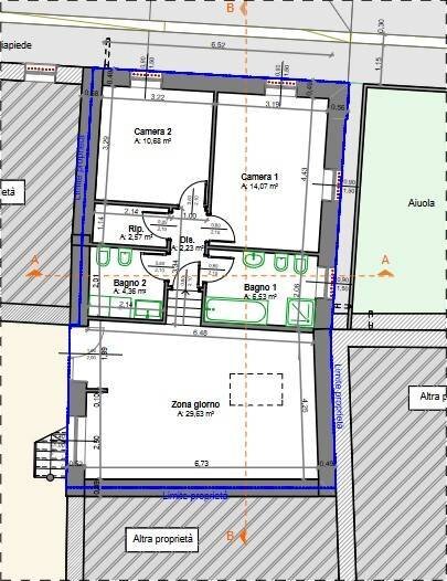 Foto 3 - Appartamento via fermi, Trezzo sull'Adda - planimetria 1