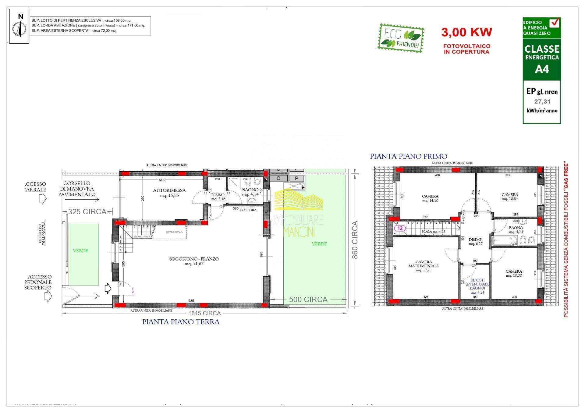 Foto 2 - Villa a Schiera VIA ROMA, Calvenzano - planimetria 1