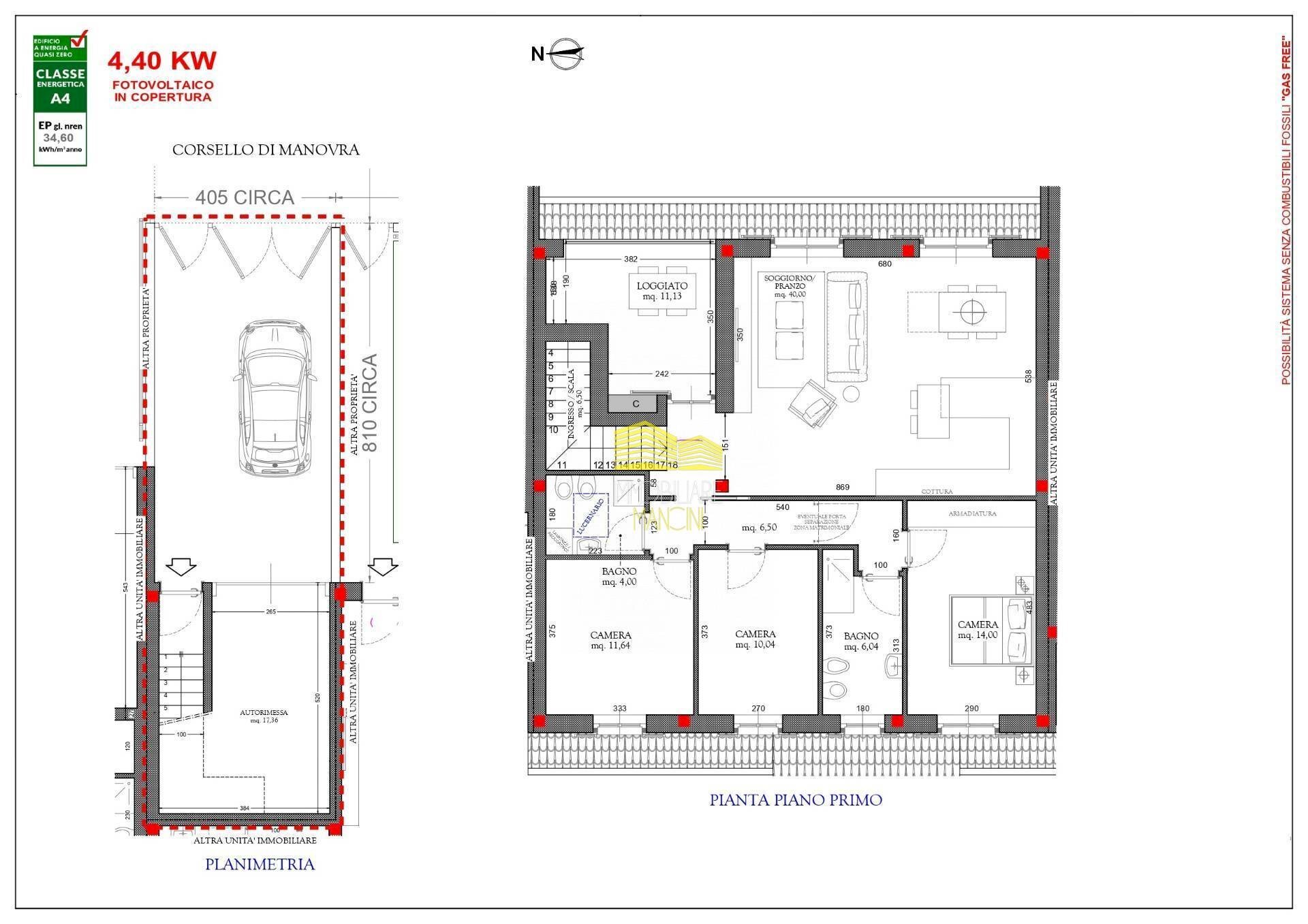 Foto 2 - Appartamento VIA UGO FOSCOLO, Boltiere - planimetria 1