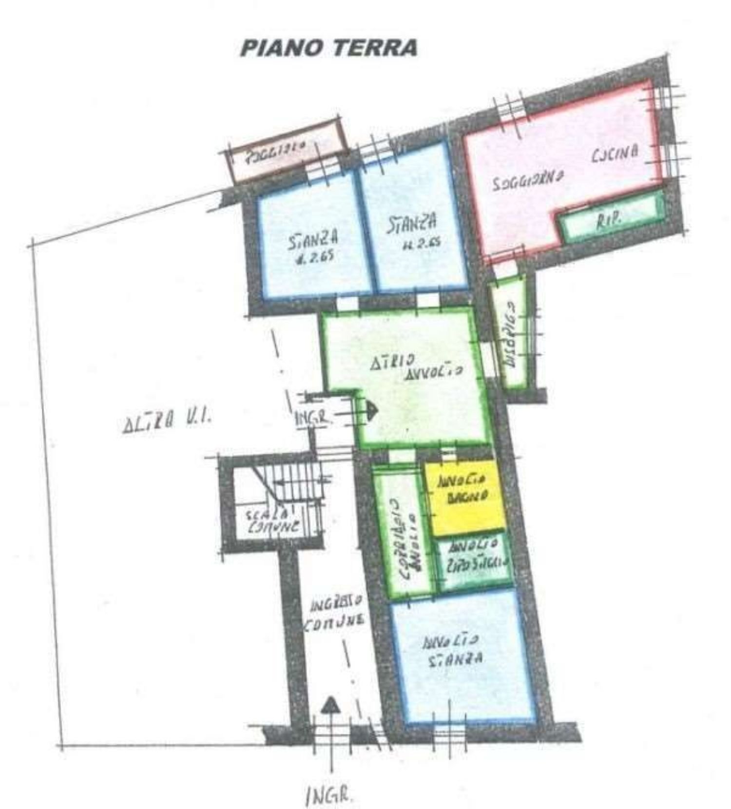 planimetria - Villa Bifamiliare Sassolo
 
24, Borgo Chiese - planimetria 1