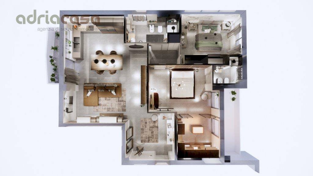 Foto 9 - Appartamento viale ceccarini, Riccione - planimetria 1