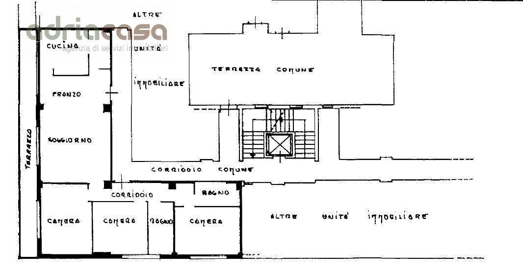 Foto 18 - Quadrilocale viale ceccarini, Riccione - planimetria 1