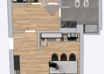 Pianta 2D - Trilocale Belfiore - foto 9