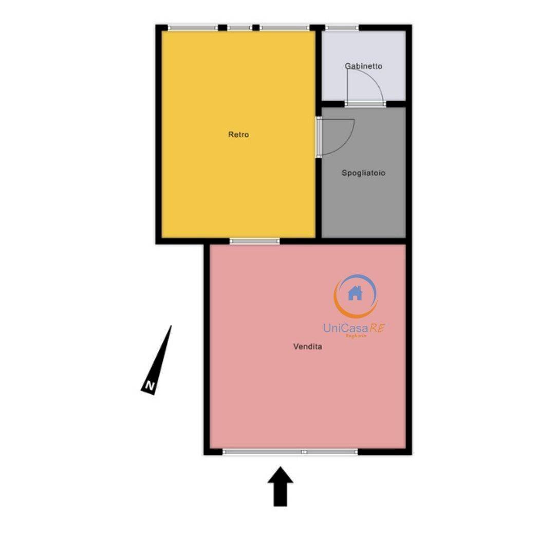 Foto 13 - Locale Commerciale Via Roma
 
63, Casteldaccia - planimetria 1