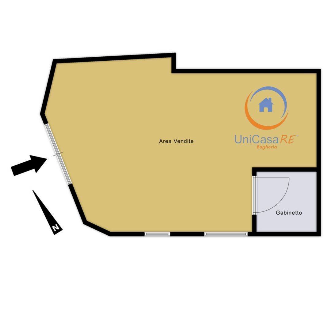 Foto 9 - Commercial Activity Corso Filangeri
 
49, Santa Flavia - floor plans 1