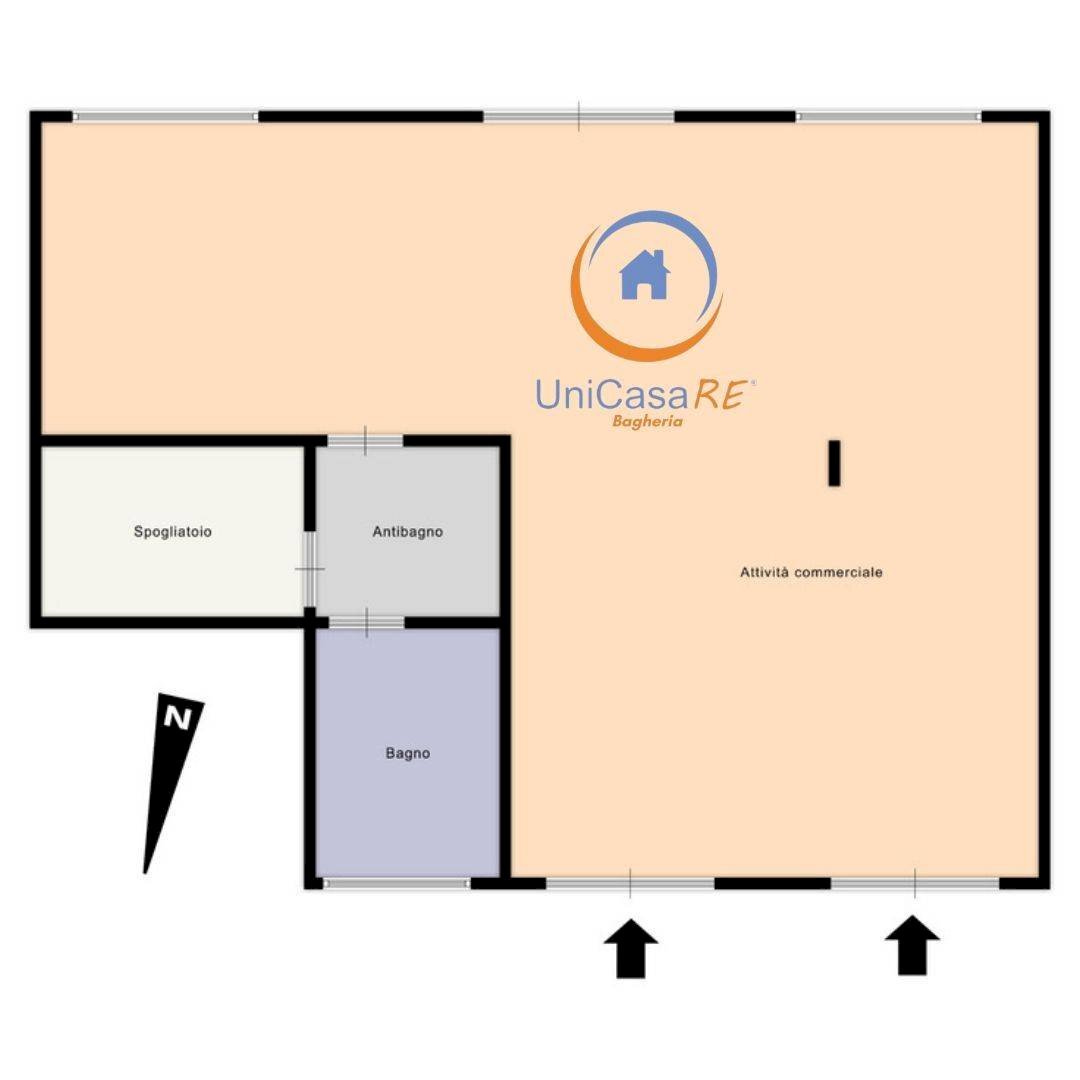 Foto 8 - Locale Commerciale Via la Masa, Bagheria - planimetria 1