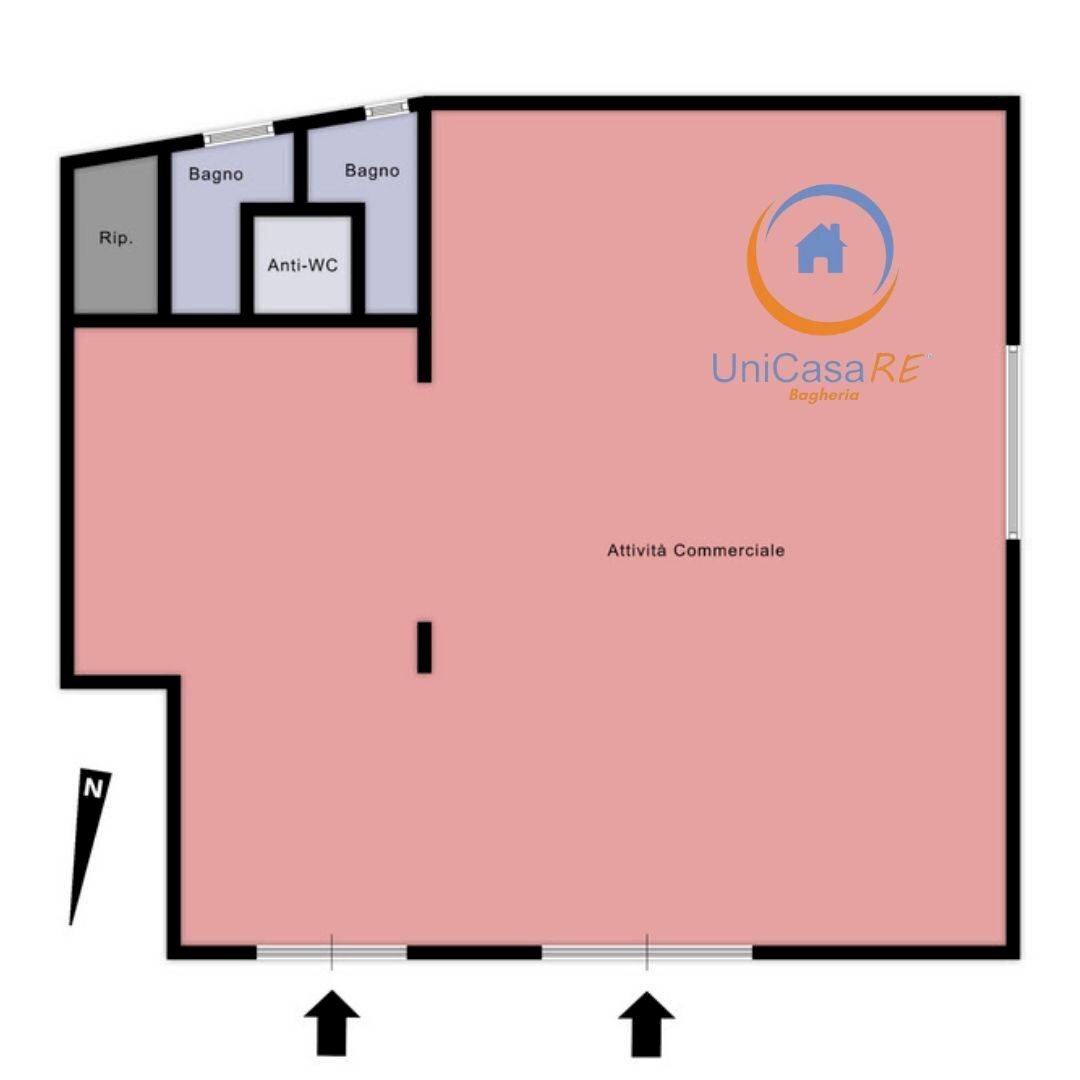 Foto 8 - Locale Commerciale via La Masa, Bagheria - planimetria 1