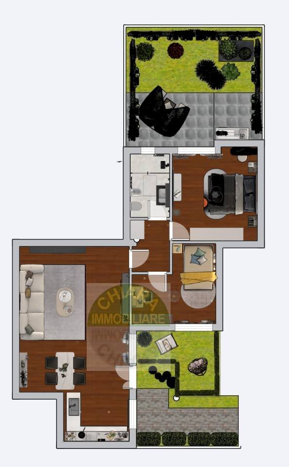 Pianta a scopo puramente illustrativo - Three-room apartment via Osimo, Casalbordino - floor plans 1