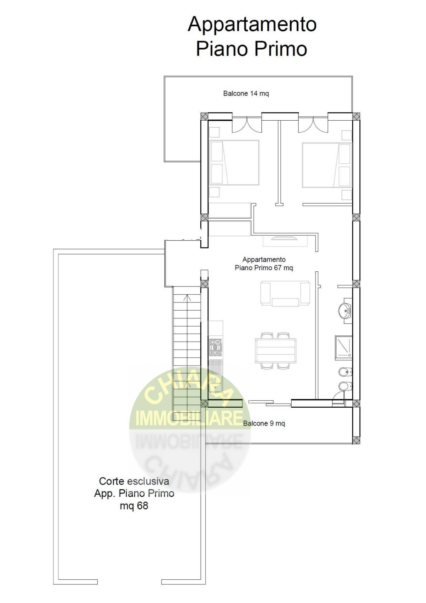 Foto 4 - Trilocale Montenero di Bisaccia - planimetria 1