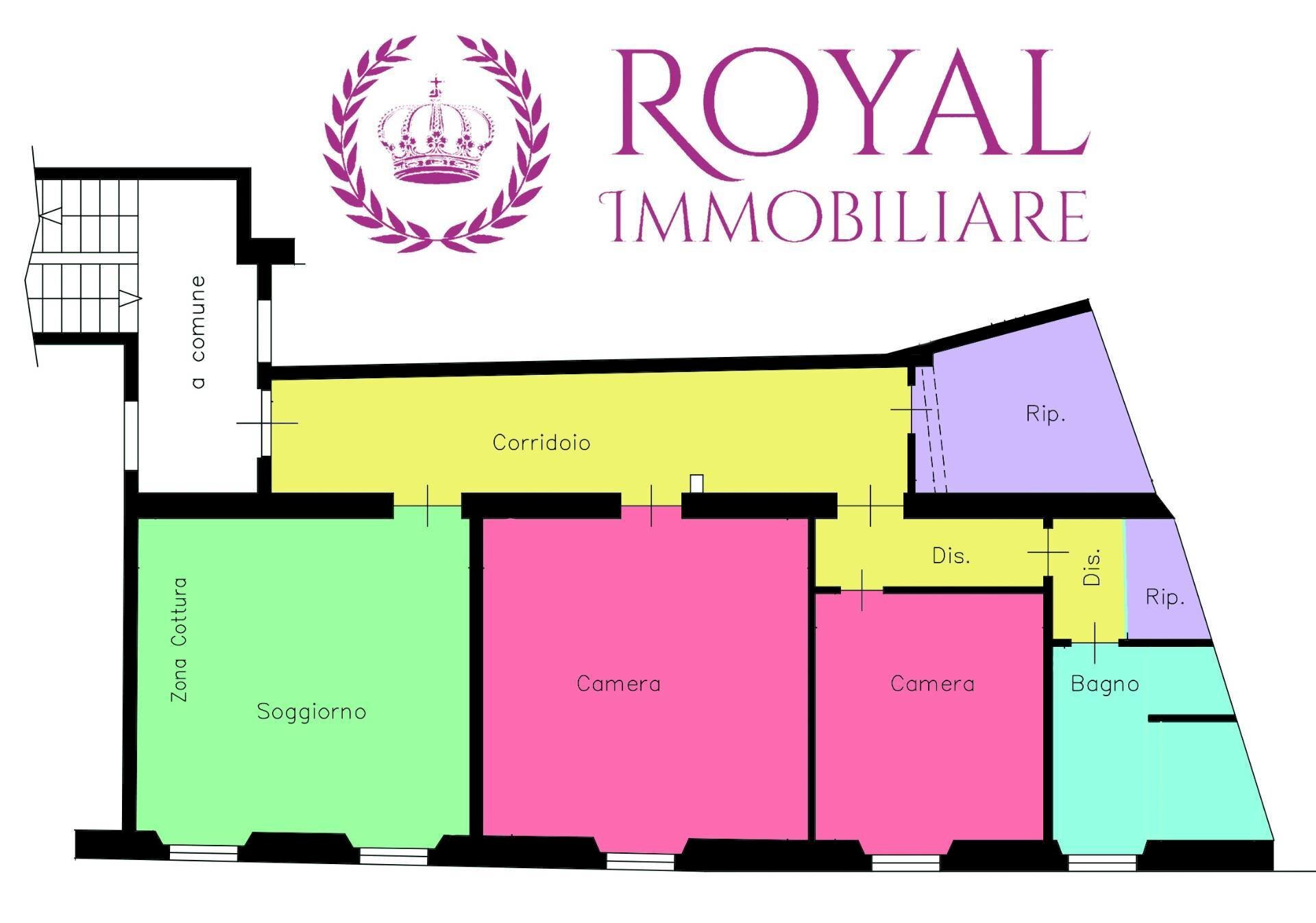 Foto 23 - Bilocale Via Serafino De Tivoli, Livorno - planimetria 1