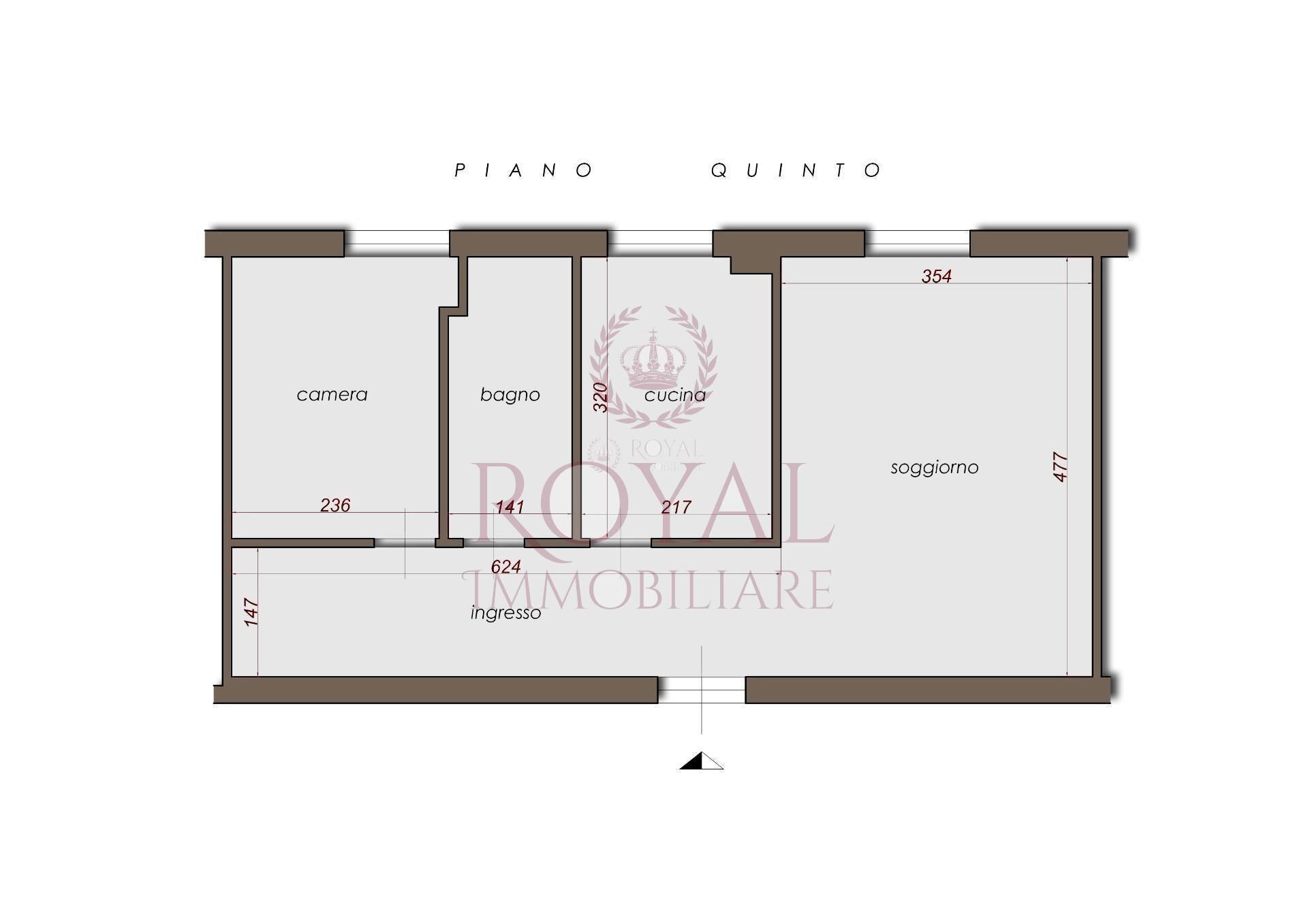 Foto 22 - Bilocale Via Fiume, Livorno - planimetria 1