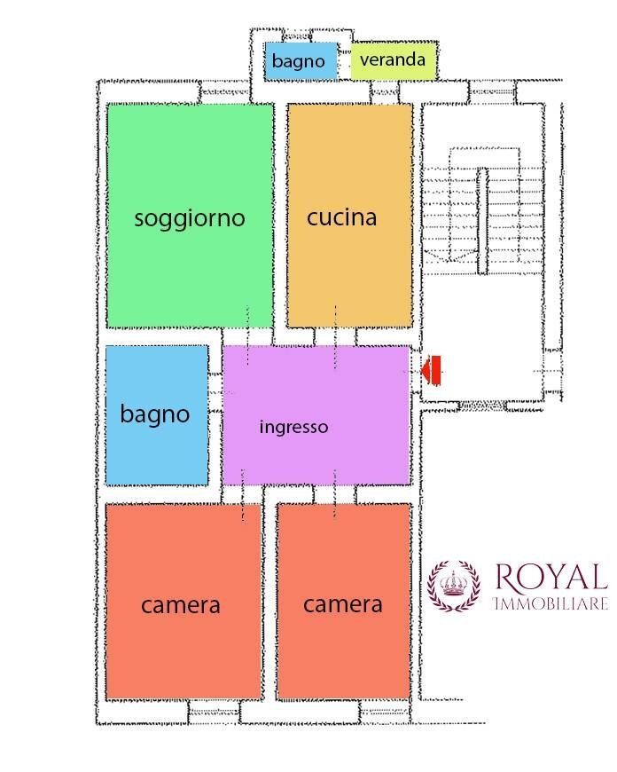 Foto 27 - Three-room apartment Piazza Della Vittoria, Livorno - floor plans 1