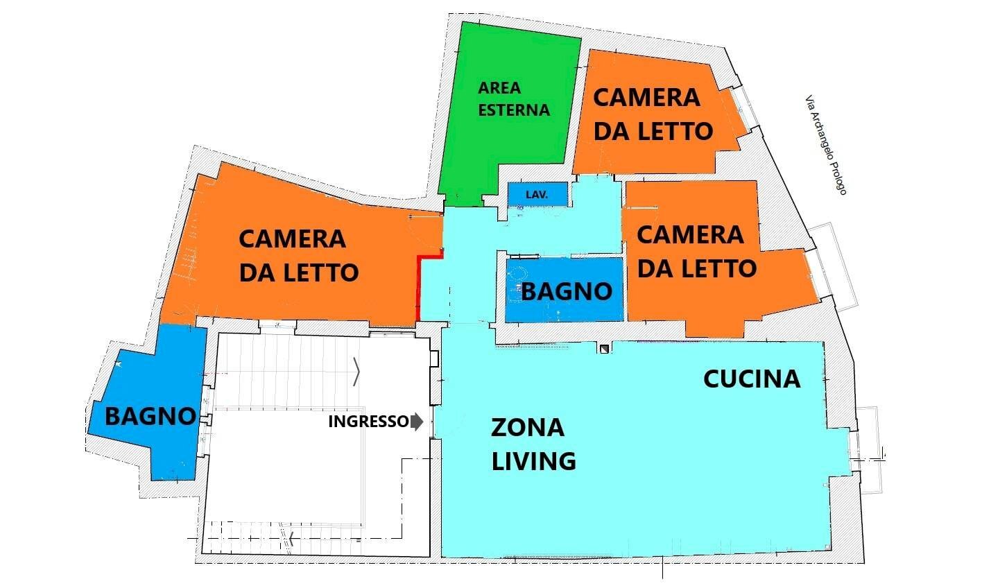 Foto 4 - Appartamento VIA PROLOGO
 
10, Trani - planimetria 1