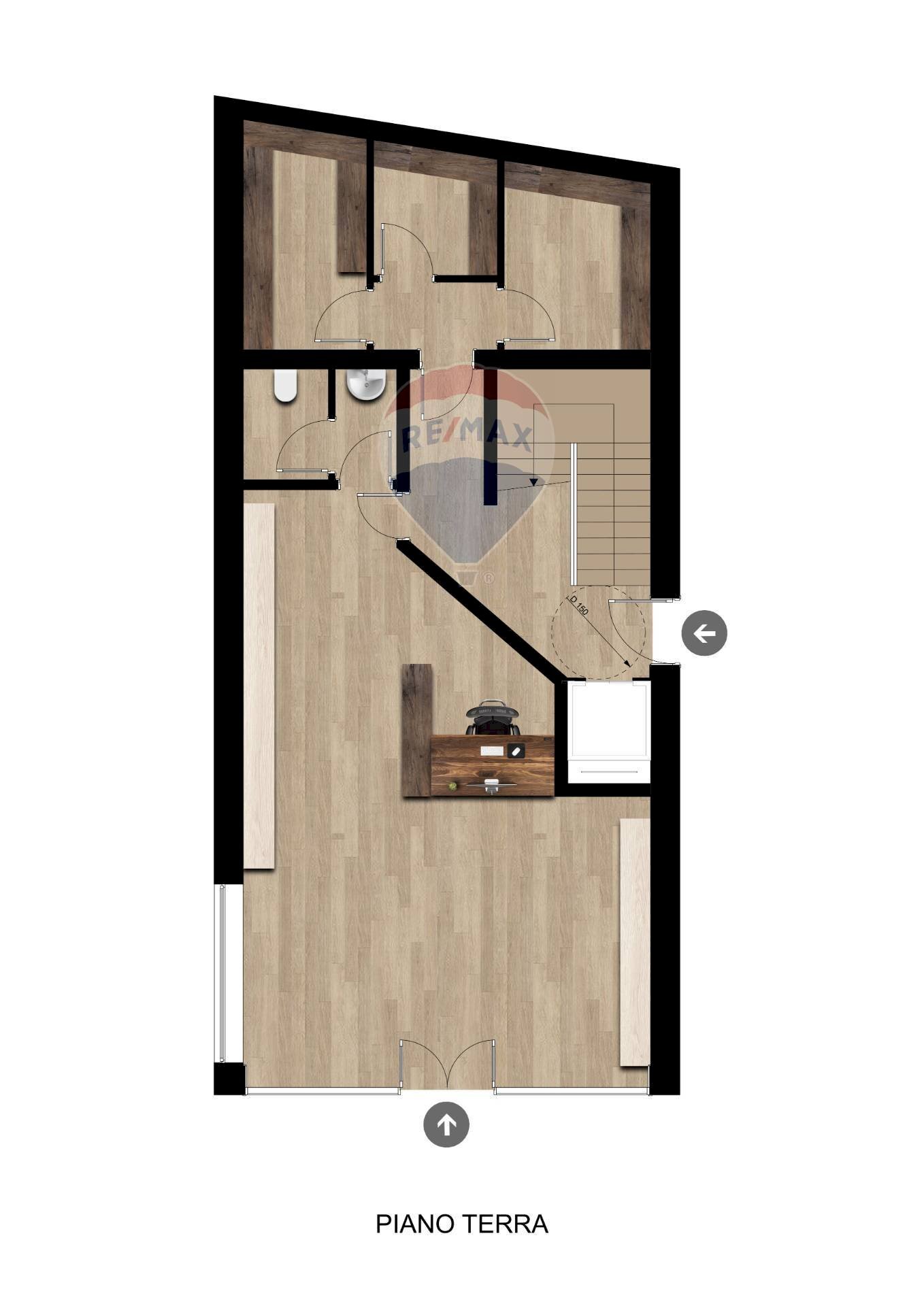 Pianta 2D - Negozio via dante alighieri
 
19, Asiago - planimetria 1