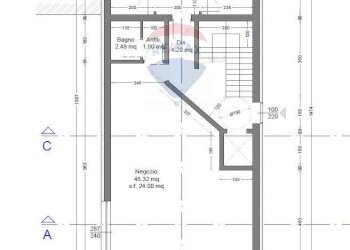 Pianta 2D - Negozio via dante alighieri
 
19, Asiago - foto 8