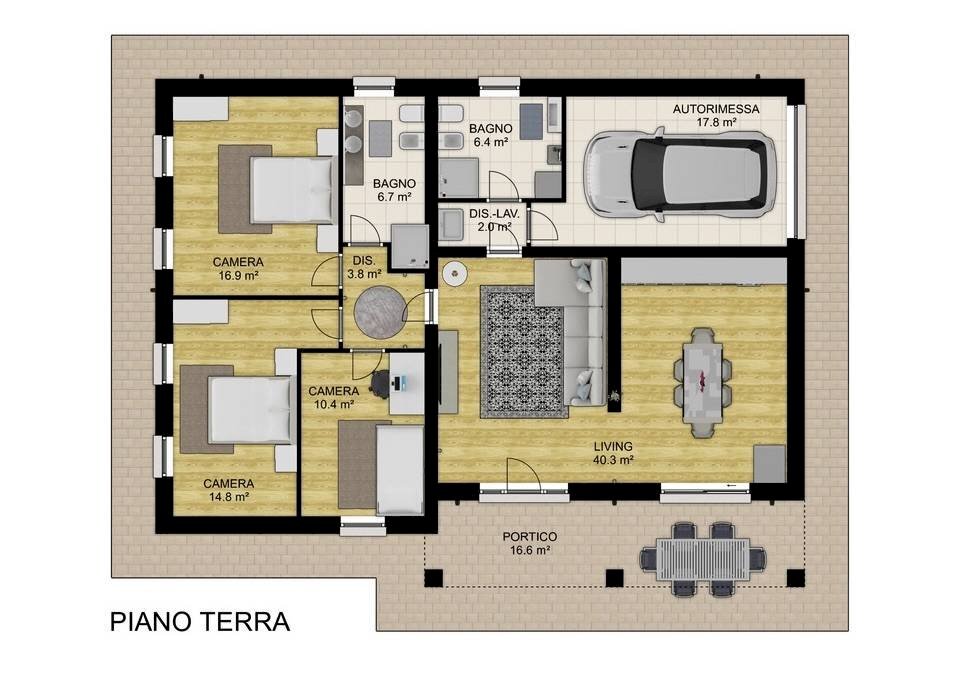 Foto 15 - Villa Via Canareggio
 
c.m., Borgo Veneto - planimetria 1