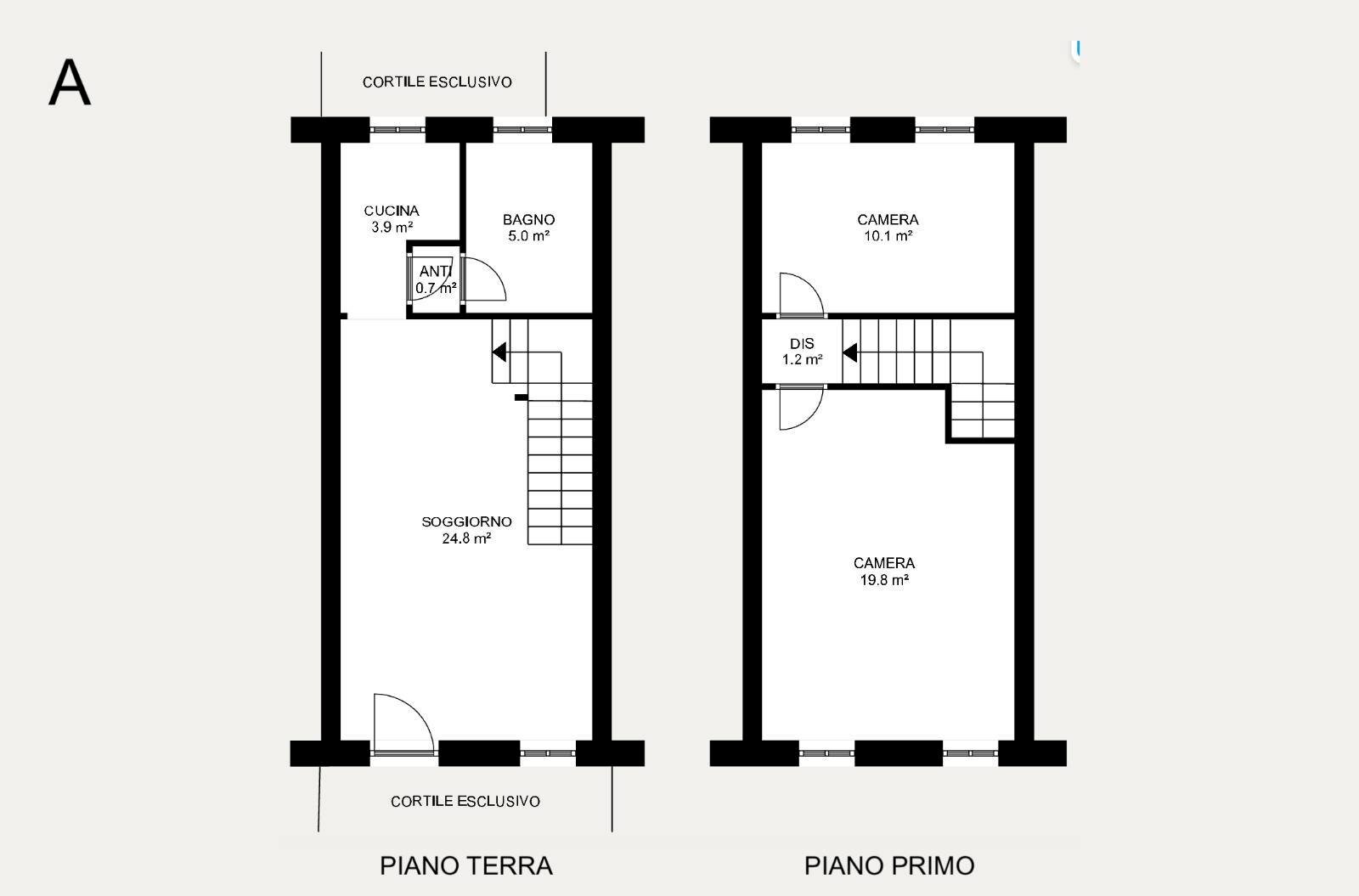 Foto 21 - Casa semi indipendente Via Frassenara
 
38/a, Borgo Veneto - planimetria 1