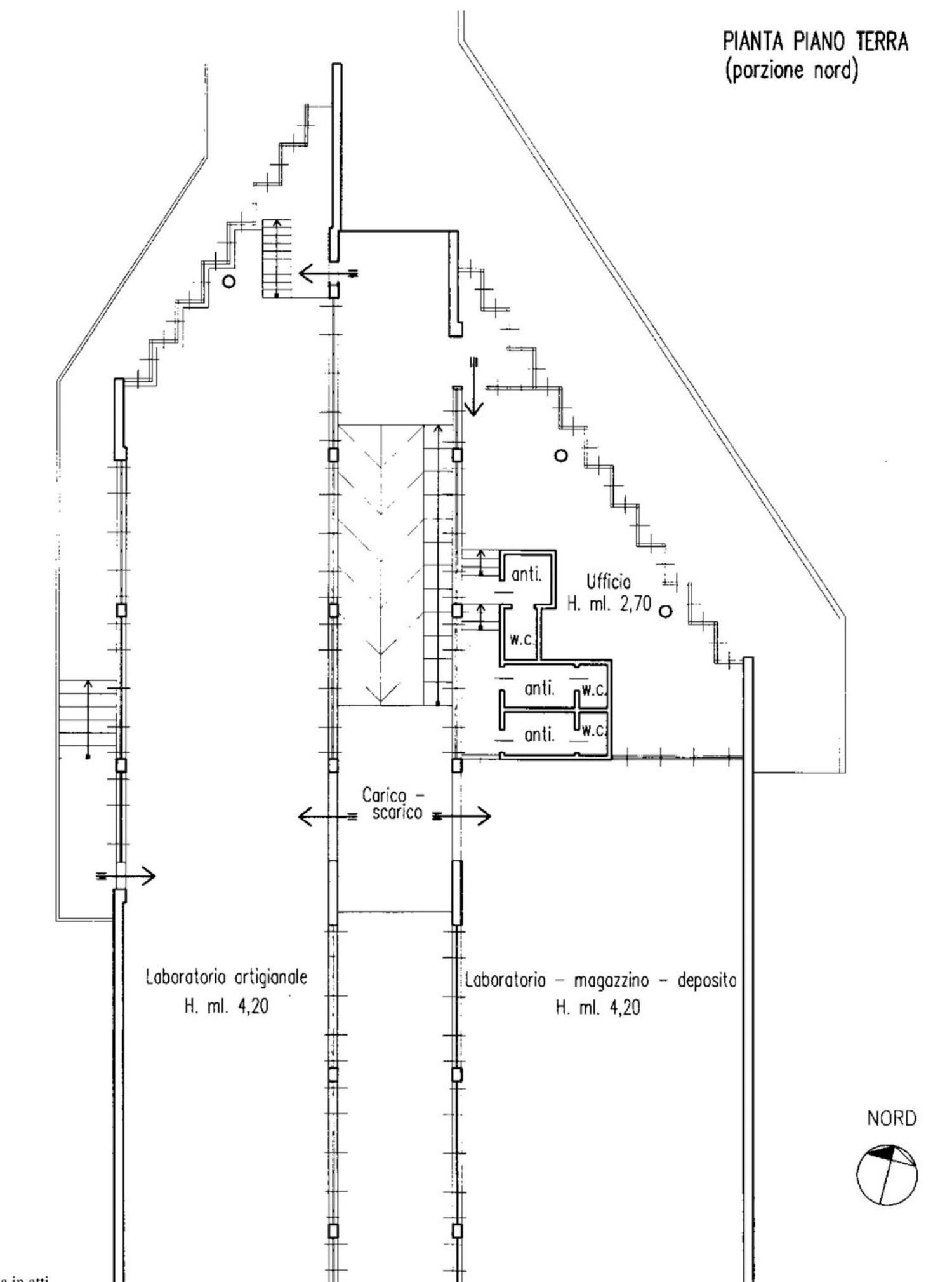 planimetria - Capannone Pordenone - planimetria 1