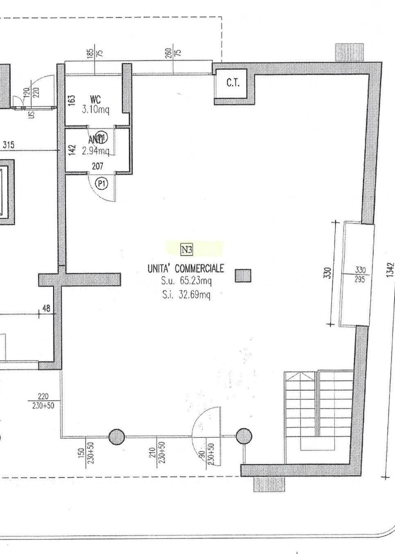 planimetria - Negozio Pordenone - planimetria 1