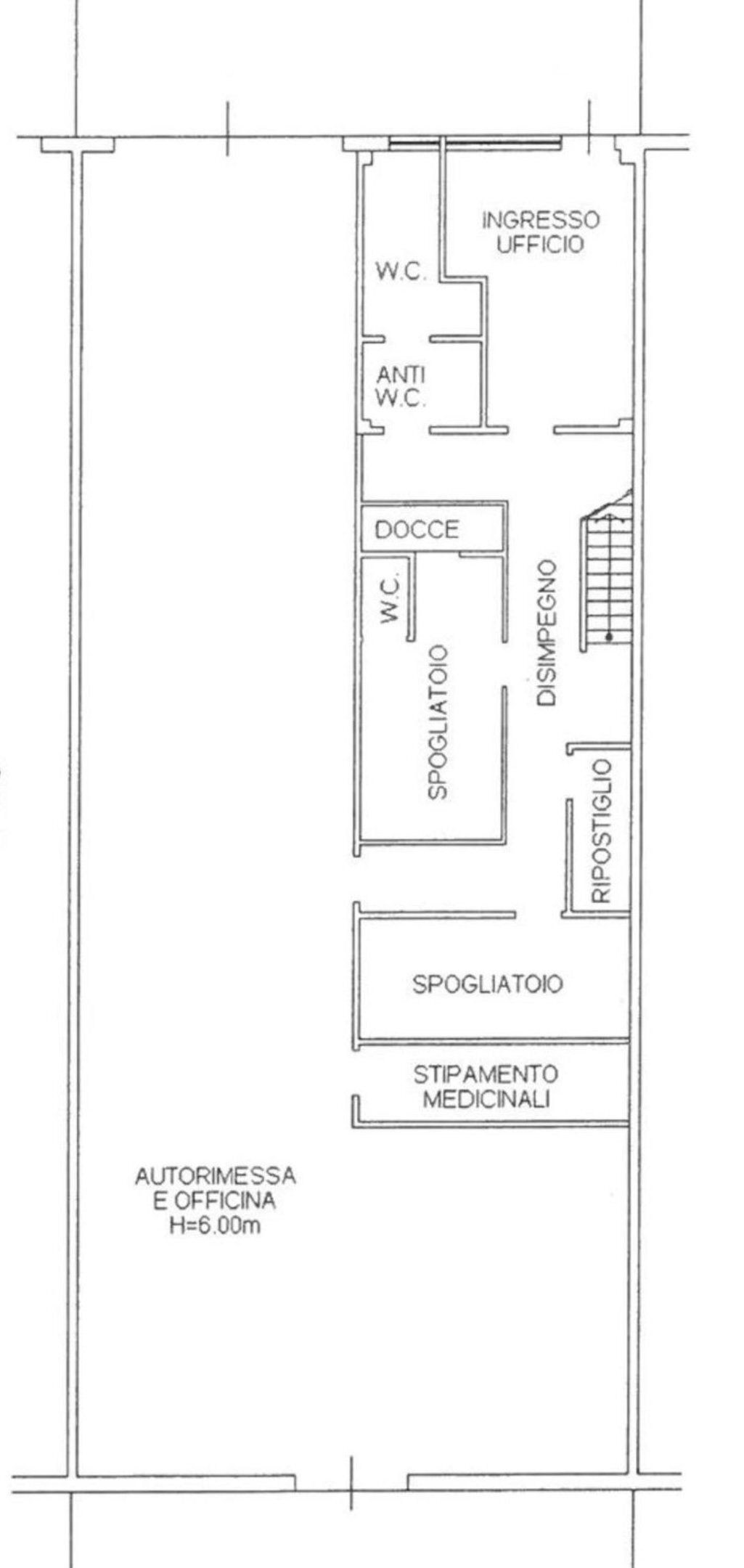 planimetria - Capannone Roveredo in Piano - planimetria 1