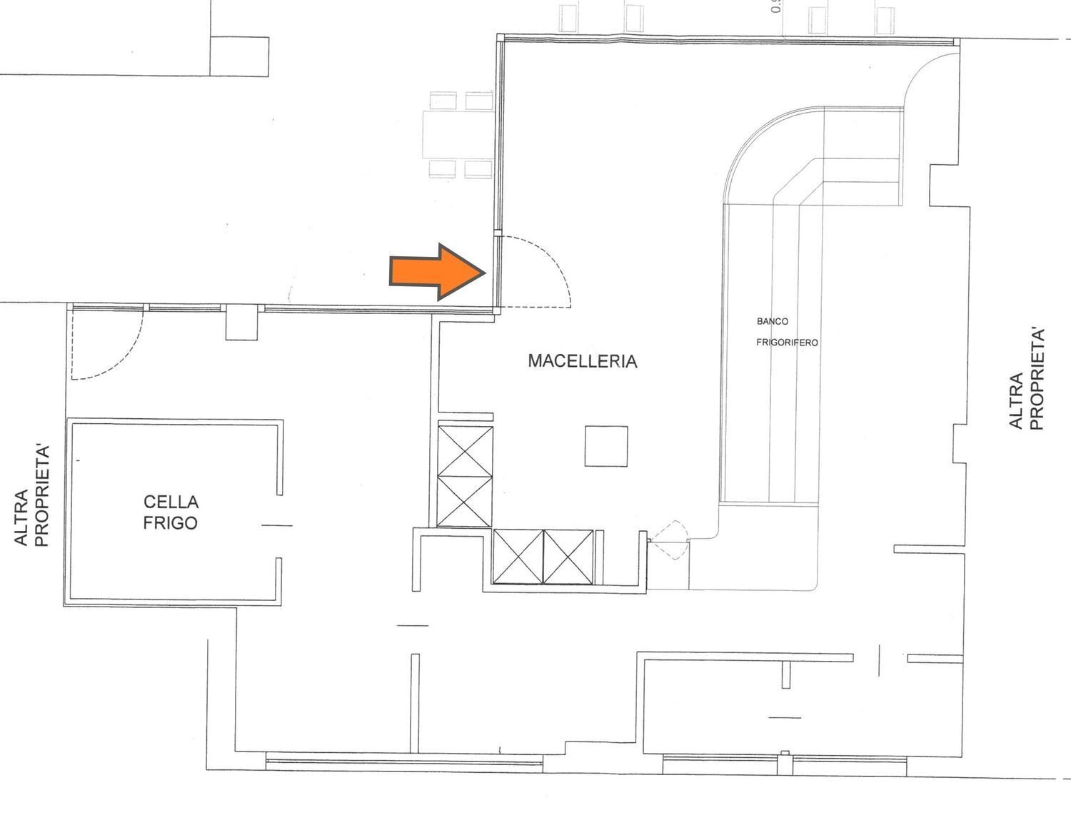 planimetria - Attività Commerciale Pordenone - planimetria 1
