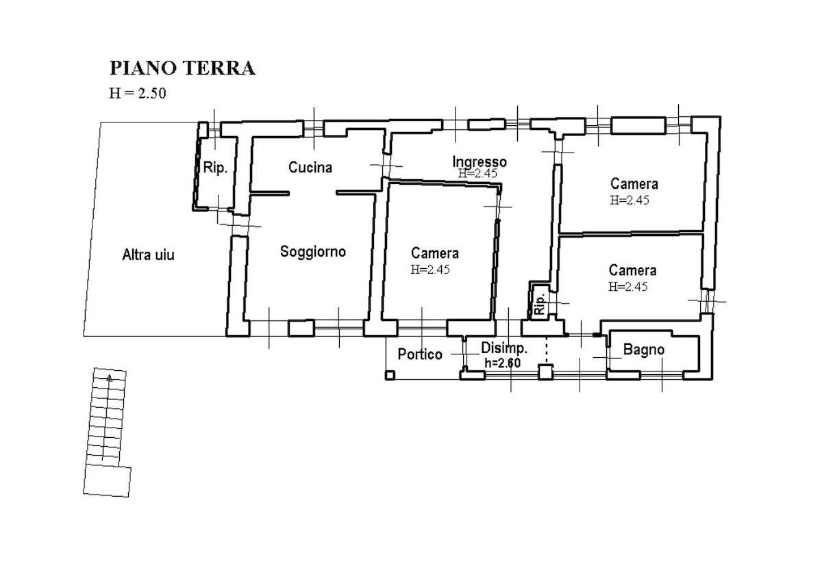 Foto 25 - Casa indipendente Montereale Valcellina - planimetria 1