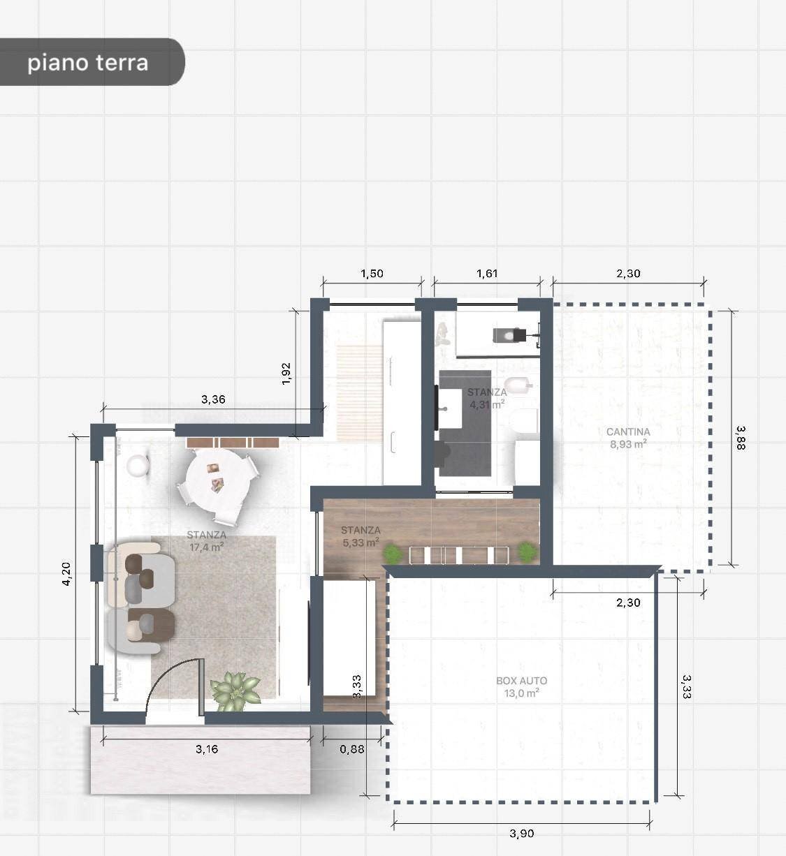 Foto 44 - Independent house VIA ROMA
 
16, Belveglio - floor plans 1