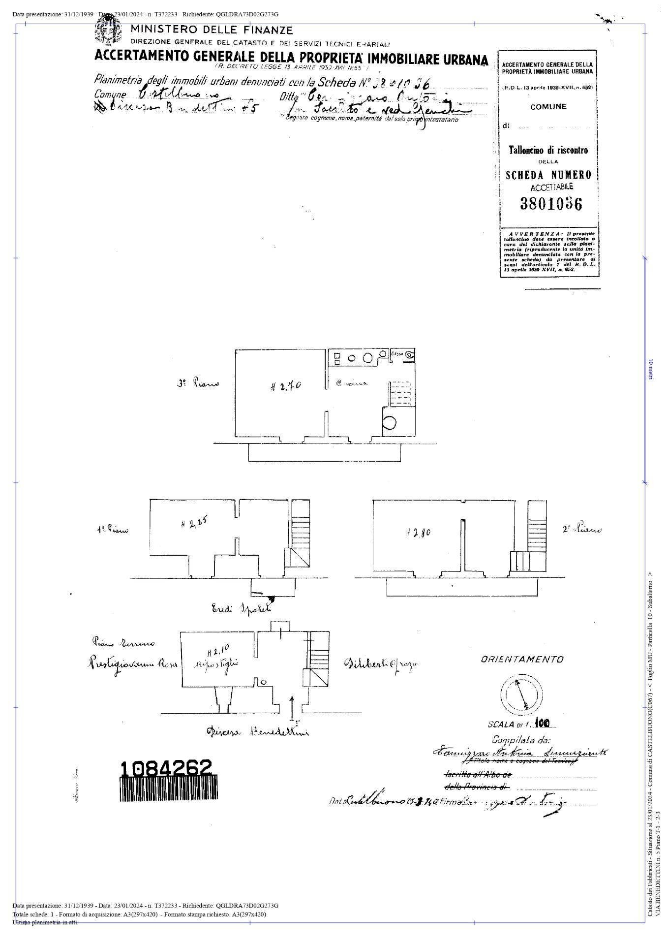 Foto 20 - Casa indipendente Via Dei Benedettini
 
9-11, Castelbuono - planimetria 1