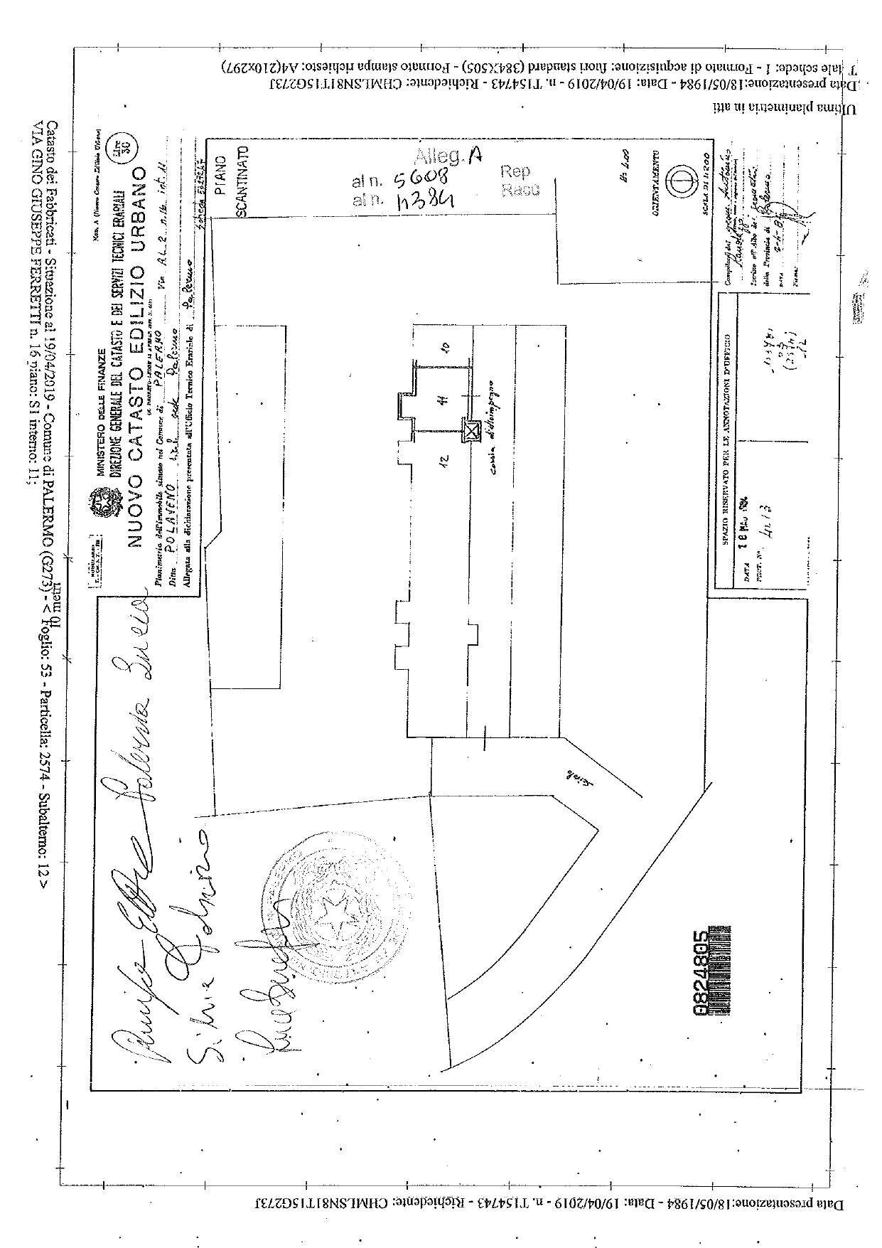 Foto 13 - Commercial Premises via Giuseppe Gino Ferretti
 
16, Palermo - floor plans 1