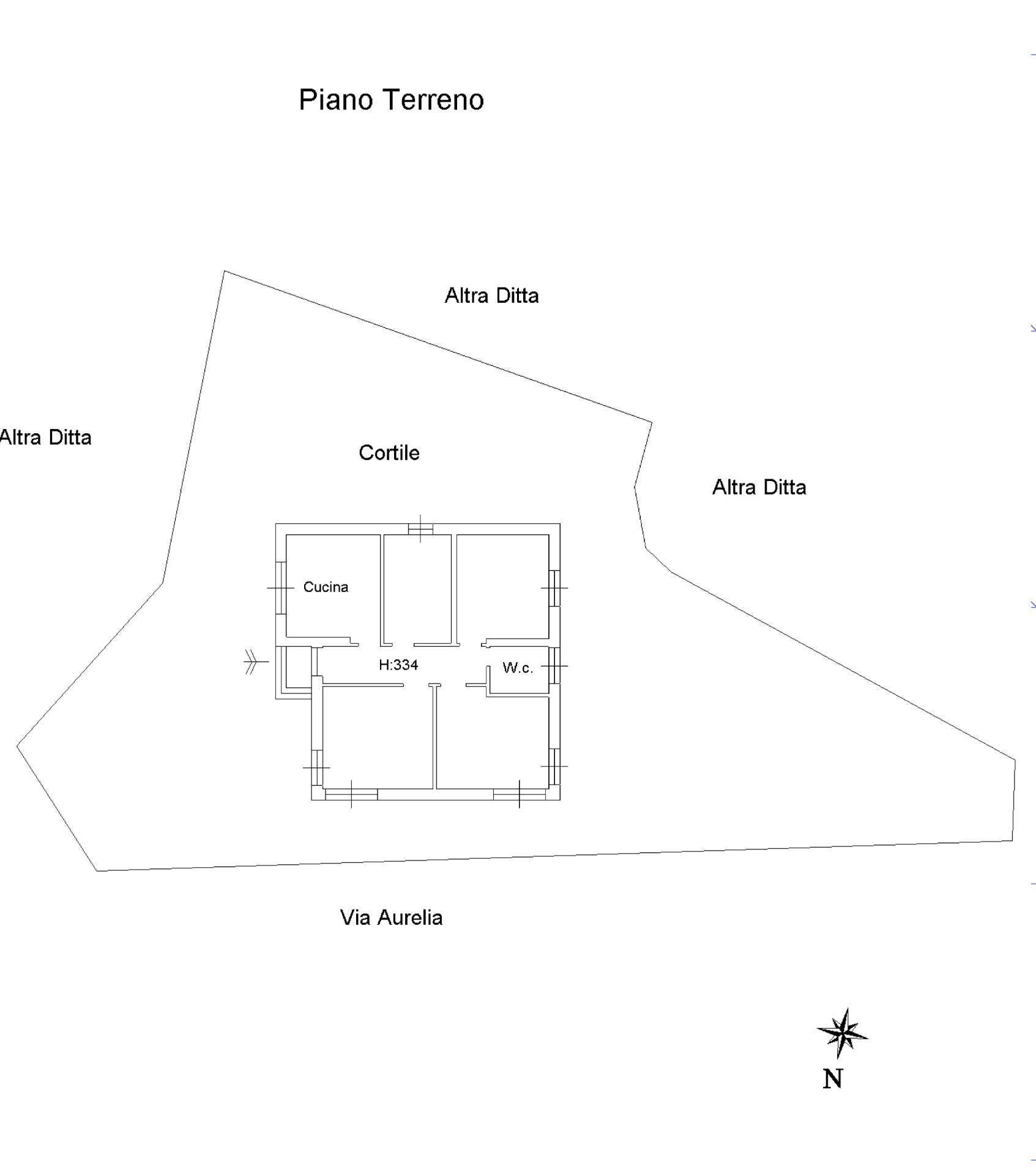 Foto 16 - Casa indipendente Via Aurelia di Levante
 
4, Rapallo - planimetria 1