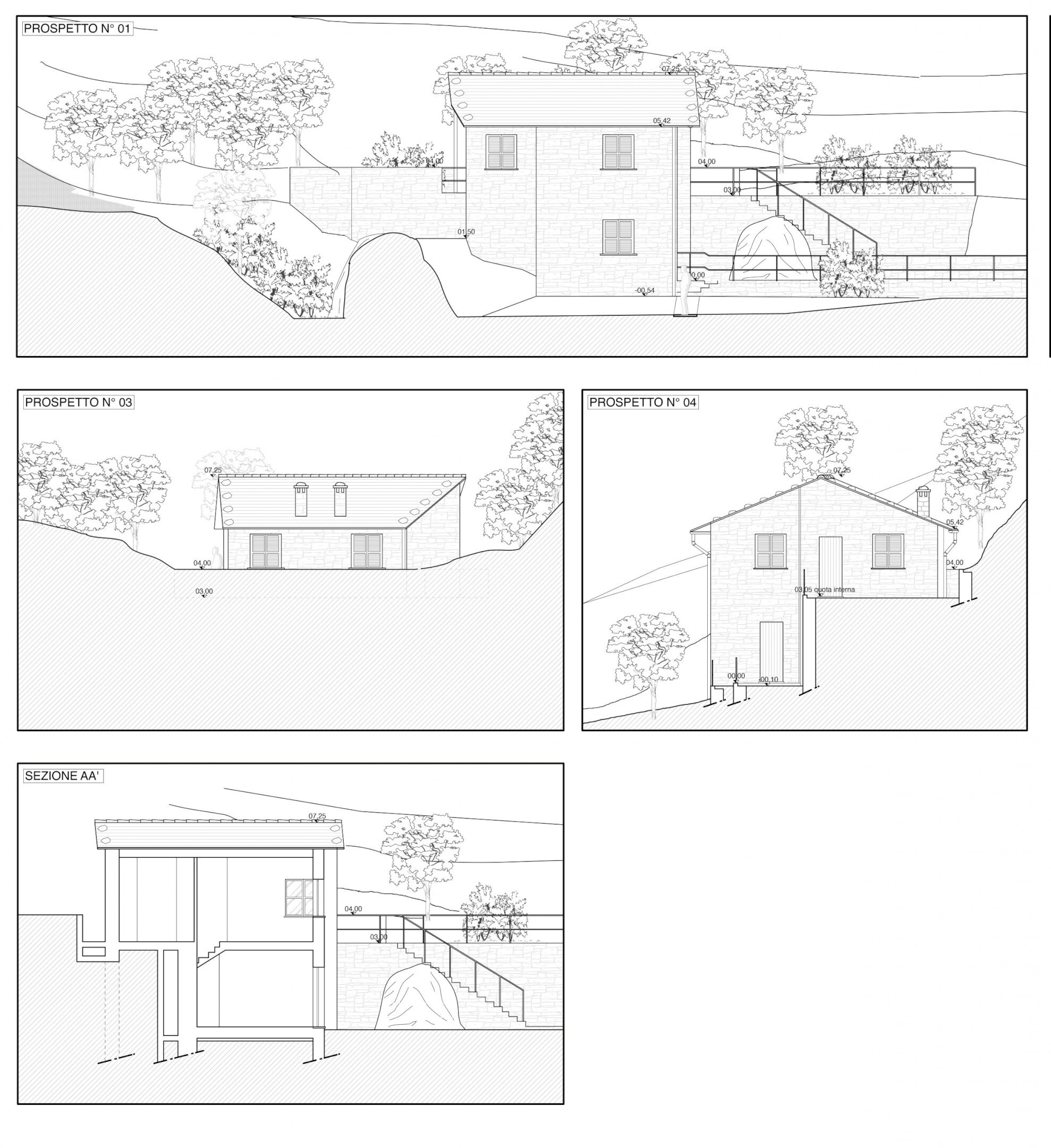 Foto 12 - Rustico Località Vallette Ronco, Zoagli - planimetria 1
