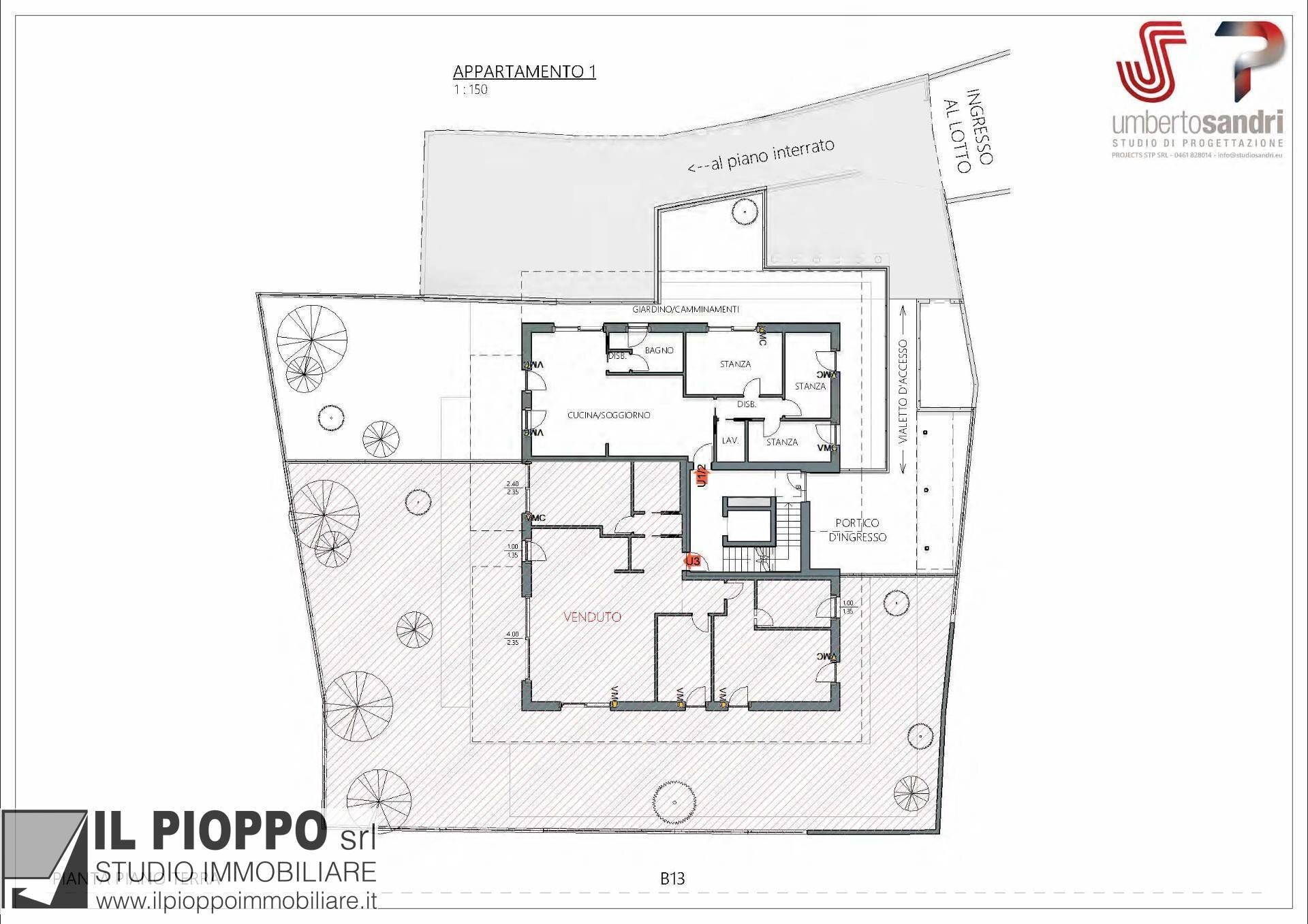 Foto 13 - Appartamento Via salita ai Molini
 
14, Trento - planimetria 1