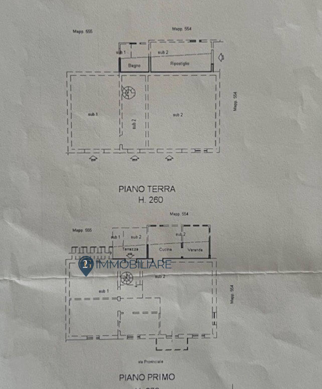 Foto 12 - Casa indipendente Via I Maggio
 
55, Follo - planimetria 1