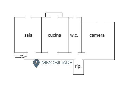 Foto 20 - Trilocale Via Resistenza, Aulla - planimetria 1